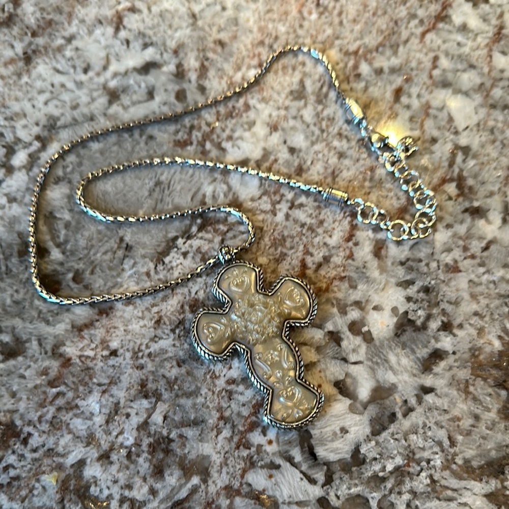 Brighton Silver Necklace with Intricate Pendant